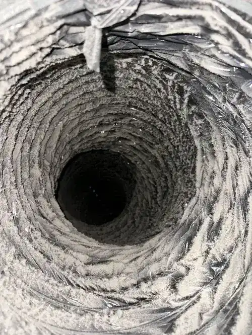 Brush clearing lint from a dryer vent