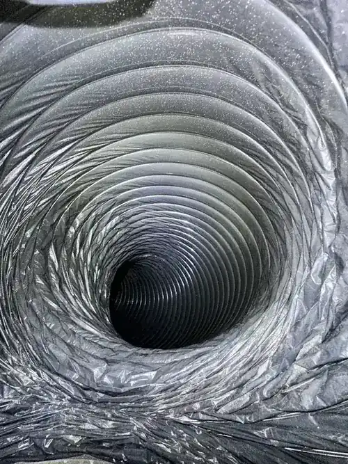 Clean air duct interior after professional service in Orlando FL